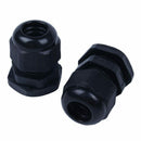20 Pcs M20 Black Plastic 6-12mm Dia Waterproof Cable Glands Connector D2S5