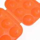 portable plastic container 6 eggs holder folding egg storage box handle case  JR
