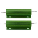 100W 4 Ohm Screw Tap Mounted Aluminum Housed Wirewound Resistors 2 Pcs Z7O3