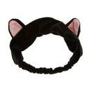Womens Girls Stretch Headband Bath Spa Make up Wash Face Hairband Wrap Black