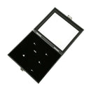 Ring Box Organizer Jewelry Holder Glass Top Display Case Tray 36 Slots Storage