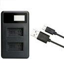 Fits for GOPRO3/2 Camera Battery Charger LCD Display USB Input Safe Portable