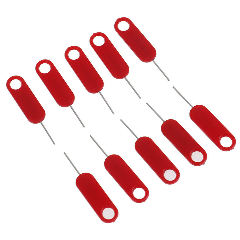 10 Pcs Red sim card tray removal eject pin key tooME