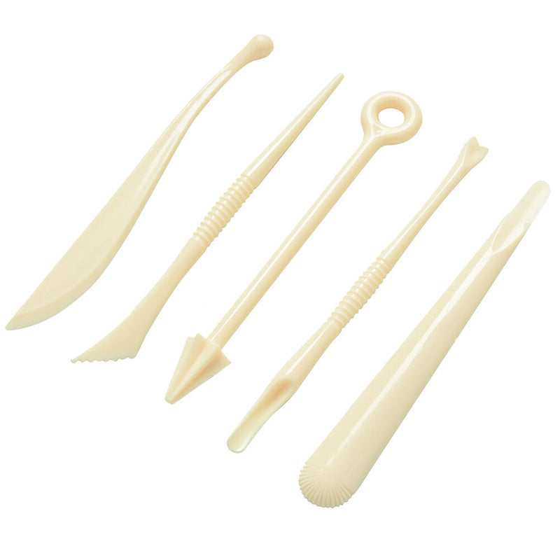 1 Set 5 Pcs Polymer Clay Tools Polyform Sculpey Plastic Tools Set For Shapi R^i