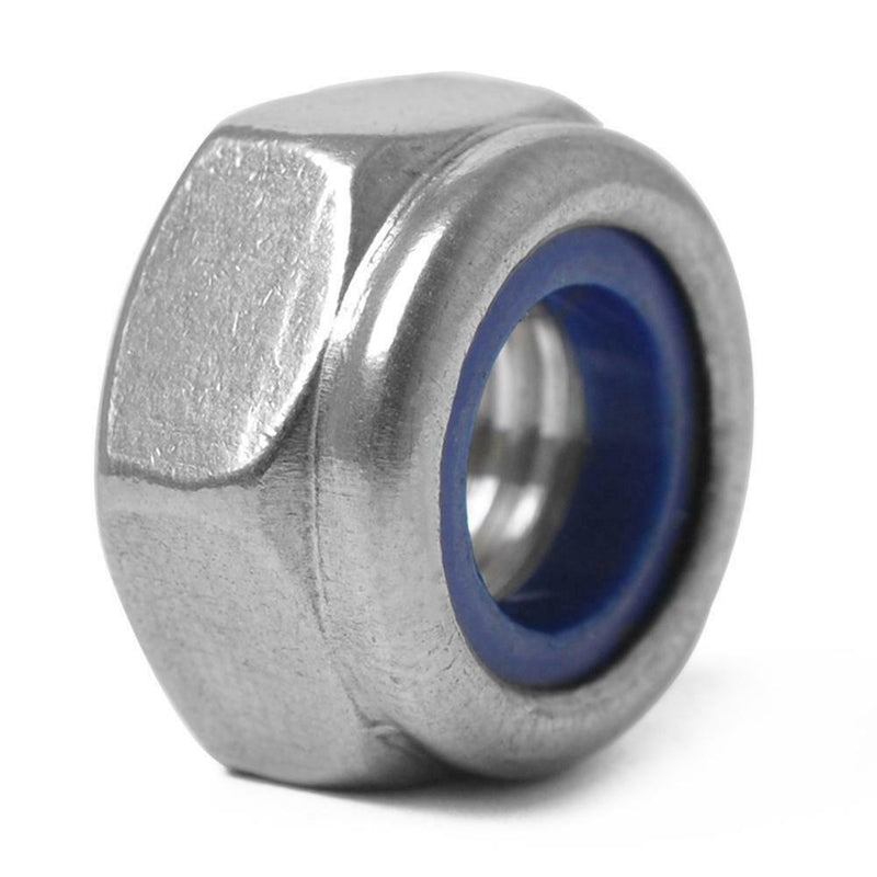 175pcs 304 Stainless Steel Hexagon Lock Nuts Nylon Insert Self Locking Nuts