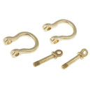 30mm Brass Metal D-Ring  Rings for Straps Bag Making Leathercraft