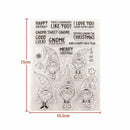 Christmas Elf Transparent Silicone Seal DIY Scrapbooking Photo Album Pretty V1L9