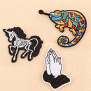 3PCS Embroidered Iron On Sew On Patch Badge Bag Hat Jeans Fabric AppliqueCraftTY