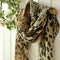 Womens Long Soft Wrap Shawl Leopard Chiffon Scarf Autumn AU Q8G4. N4Z0 G6O0