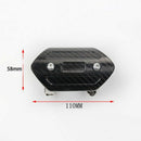 Motorcycle Exhaust Muffler Middle Pipe Protection Heat Shield Cover - Black