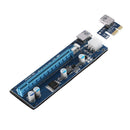 6Pin USB3.0 PCI-E Express 1X to 16X Extender Riser Card Adapter Power BTC Mining
