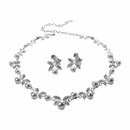 Korea Style Wedding Jewelry White Butterfly Shaped Crystal Rhinestone Imita M4N1