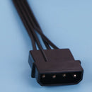 1Pc 4pin ide to 5-port 15pin sata power cable 18AWG wire for hard driveA1