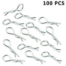 100Pcs Metal Body Shell Clips Buckles For 1/16 HSP Traxxas RC Car Truck Parts/