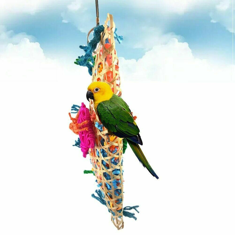 New Pet Bird Parrot Swing Cage Foraging Toys Chew Bites Cockat For Parakeet C0O0
