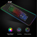 Colorful RGB Mousepad Anti Slip Rubber Computer PC Keyboard Large Mice Mat