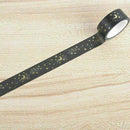 Moon Stars Black Washi Paper Masking Tapes Adhesive Decorative Tape Nice B5 M7W9