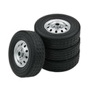 8pcs Simulation Upgrade Rubber Tires 2.2 Inch Wheel Rim for WPL D12 Car