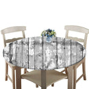 Waterproof Fitted Table Cover Tables Restaurant Tablecloth w/ Elastic Edge