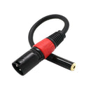 20cm XLR Male Jack Male To 3.5mm Jack Female Microphone Cable Stereo Cable Made