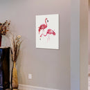 Unframed Modern Art Canvas Oil Painting Nordic Pink Flamingo Print Decor L