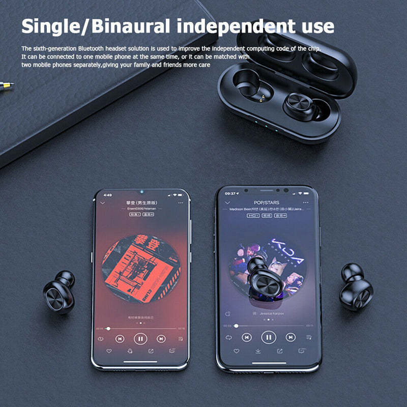 F9 TWS Bluetooth 5.0 In Ear Earphones Mini Wireless Stereo Earbuds with Mic A
