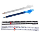 4Pcs Assorted Fabric Sewing Pencils Tailor Dressmaking Measuring Gauges Craft