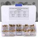 150pcs M3 Brass Knurl Insert Nuts Threaded Assortment Set Kit w/ Plastic Box zg