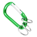 Hiking Camping Spring Loaded D Shaped Carabiner Hook Pouch Holder Keyring G