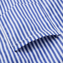 Women Striped Long Sleeve Turn-Down Collar Loose Shirt Ladies Autumn Casual S6N8