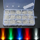 750x Ultra Bright 3mm LED Light Assortment Emitting Diodes DIY Component Kit gf