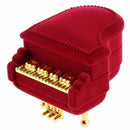 Velvet Piano Ring Box Earring Pendant Jewelry Treasure Wedding Gift F2Y7