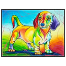 5D DIY Diamond Painting Colorful Cartoon Dog Cross Stitch Embroidery Mosaic