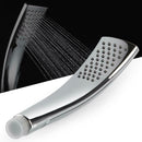 1 Mode Arc Handle Adjustable Handle Square Chrome ABS Bathroom Shower Head