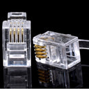 100 pcs RJ11 Modular Plug Telephone 4P4C Connector LJ