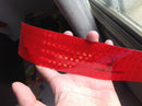 RED CONSPICUITY TAPE all red SAFETY TAPE HIGHLY REFLECTIVE 3mx5cm