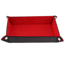 2pcs PU Leather Foldable Dice Rolling Tray for Watch Jewelry Storage Case
