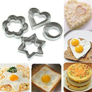 20pcs Stainless Star Heart Flower Round Cookie Cake Fruit Cutter Biscuit Mold-OZ