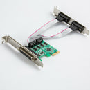 2 Port RS-232 Serial Port + 1 DB25 Printer Parallel Port PCI-E PCI Card adapt Hn