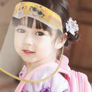 8Pcs Kid's Clear Safety Full Face Shield Cover Visor Cap Protector Windproof