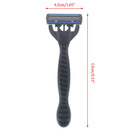 6 Layers Razor 1 Razor Holder + 6 Replacement Blades Head Cassette Hair TriS Gw