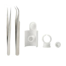 Cosmetic Reusable Eyelashes Extension Eye Lash Strip Holder Pallet Glue Ring Cup