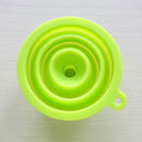 1 X Silicone Gel Practical Foldable Collapsible Style Funnel Hopper Kitchen T 3c