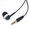 Earphone Universal 3.5mm Single Side Earphone Black Wire Headset For Smart Phone