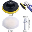 Polishing Pads Sponge,3 Inch Woolen Waxing Buffing Kits Compound Auto Car P