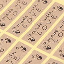 60pcs Hand made with love Seal Stickers for DIY Gift Cookie Packaging Labels BX