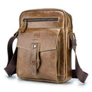 Bullcaptain Retro Leather Messenger Bag Men'S Casual Shoulder Bags Men'S Fl