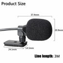 Black Car DVD Radio Audio Mini External Stereo Microphone 3.5mm Jack Plug Mic