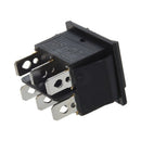 2pcs 6 Pin DPDT ON-OFF-ON 3 Position Snap in Rocker Switch 15A/250V 20A/125 E7Z4