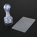 New Diy Nail Art Stamping Stamper Scraper Image Plate Transfer Manicure Too I6W9